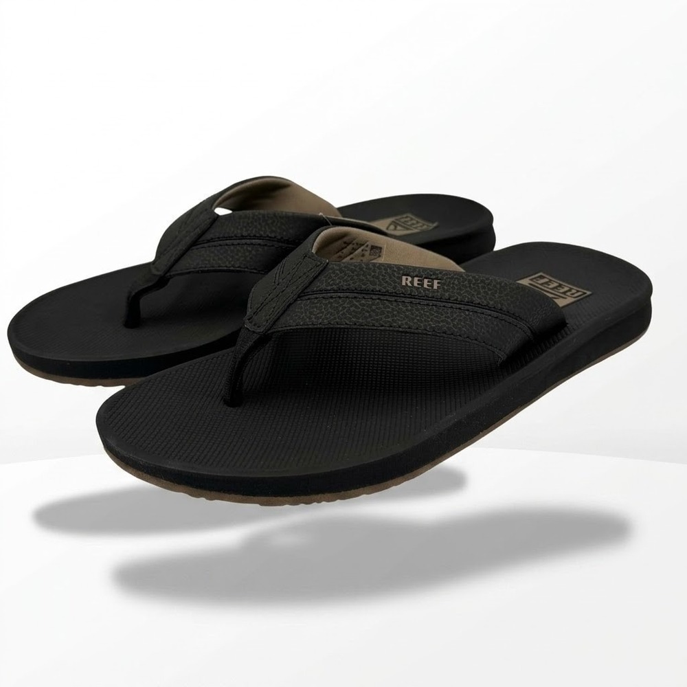 Reef Element TQT 2.0 Sandals Mens 12 Black Bottle Opener CJ9465 *NEW*